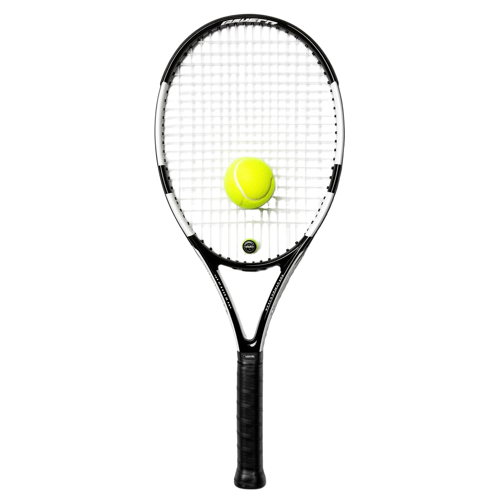Tennis racket and ball